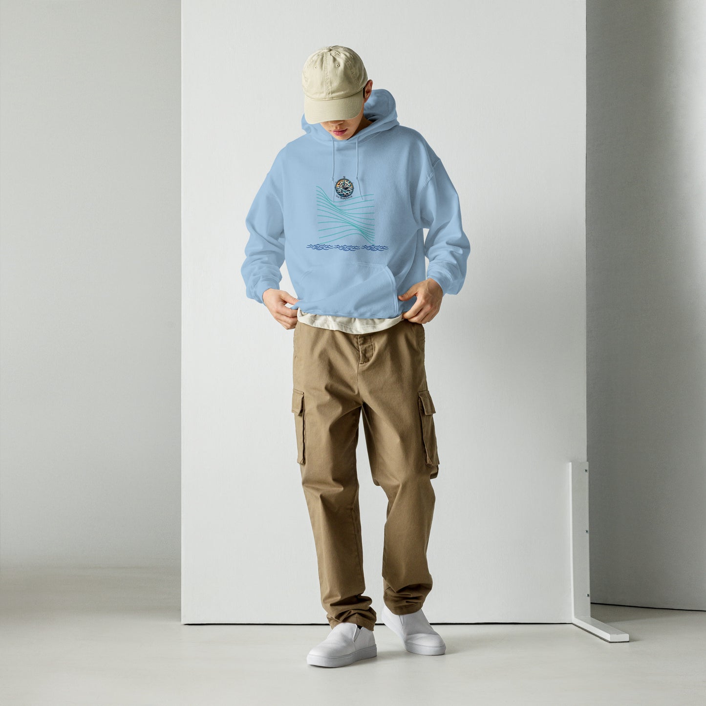 Light and Bright Ocean Hoodie by Our BoatyVerse