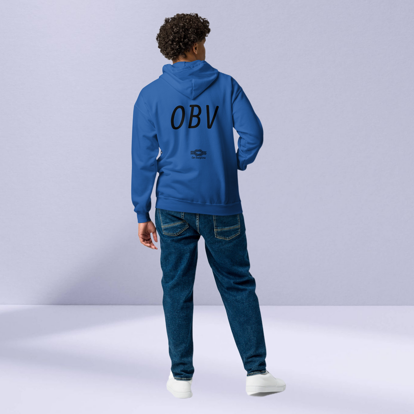 O B V heavy blend zip hoodie by Our BoatyVerse