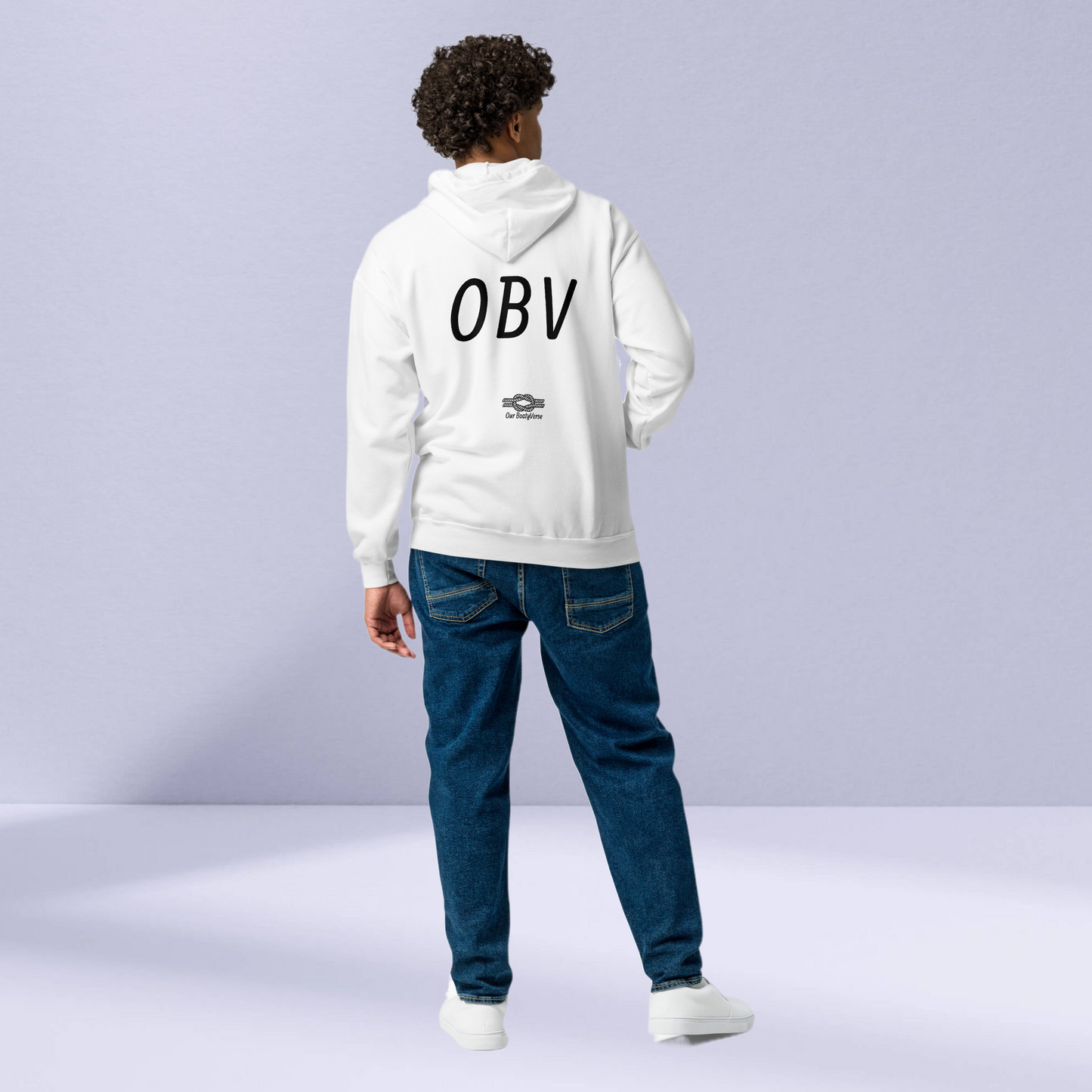 O B V heavy blend zip hoodie by Our BoatyVerse