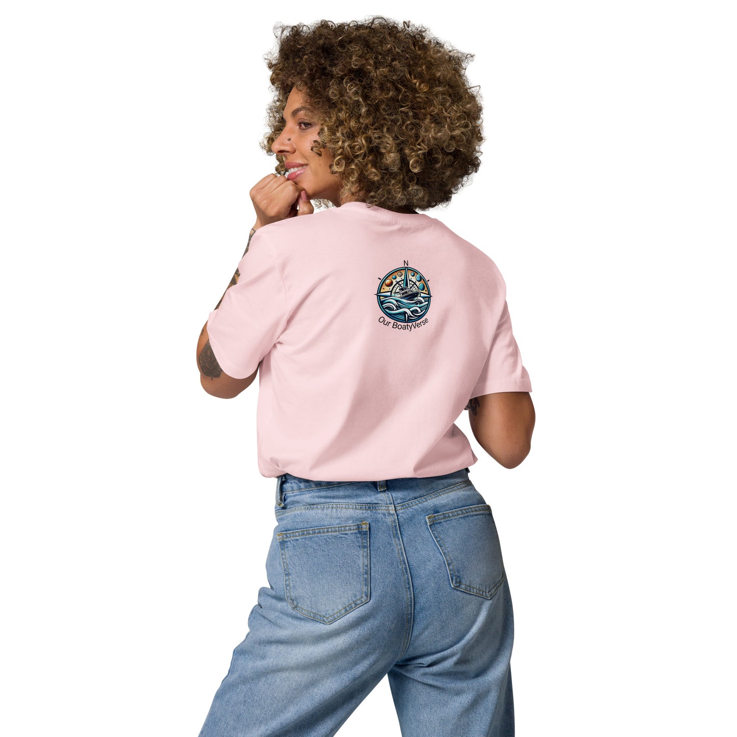 Women's Sun, Sea & Waves Organic Eco-Friendly Cotton T-shirt by Our BoatyVerse