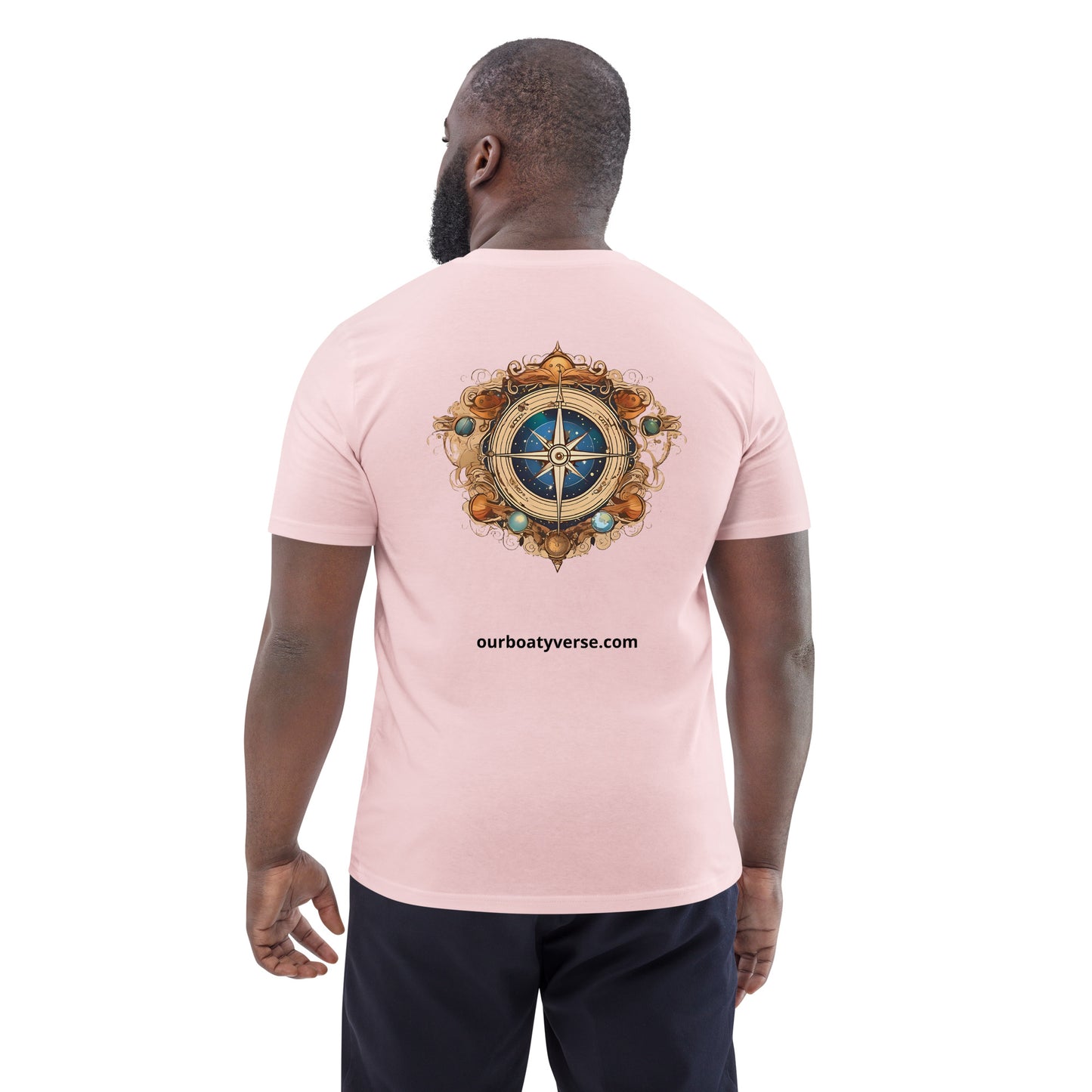 The Compass, 100% organic cotton t-shirt by Our BoatyVerse.