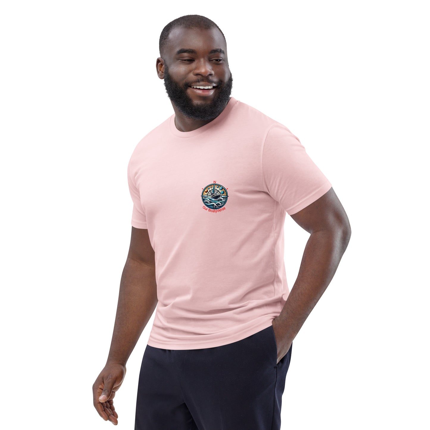 The Compass, 100% organic cotton t-shirt by Our BoatyVerse.
