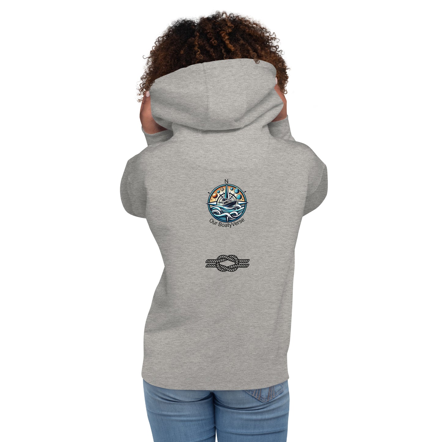 Bright Sunshine Hoodie, Fly over the Ocean by Our BoatyVerse