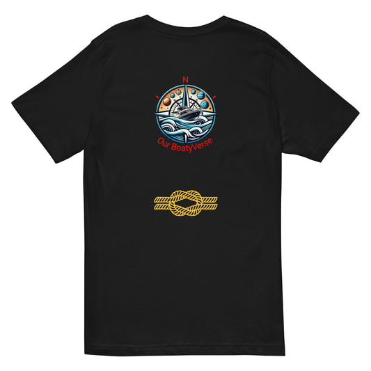 Men's Golden Knot Short Sleeve V-Neck T-Shirt by OurBoatyVerse