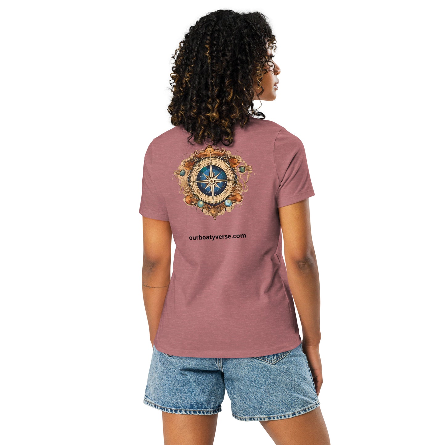Jewelled Compass, Women's Relaxed T-Shirt by Our BoatyVerse