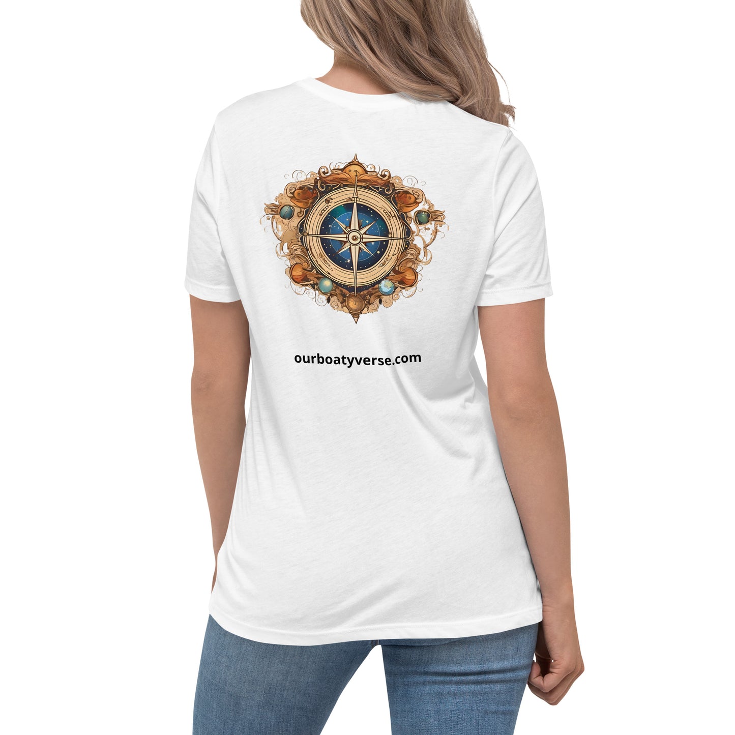 Jewelled Compass, Women's Relaxed T-Shirt by Our BoatyVerse