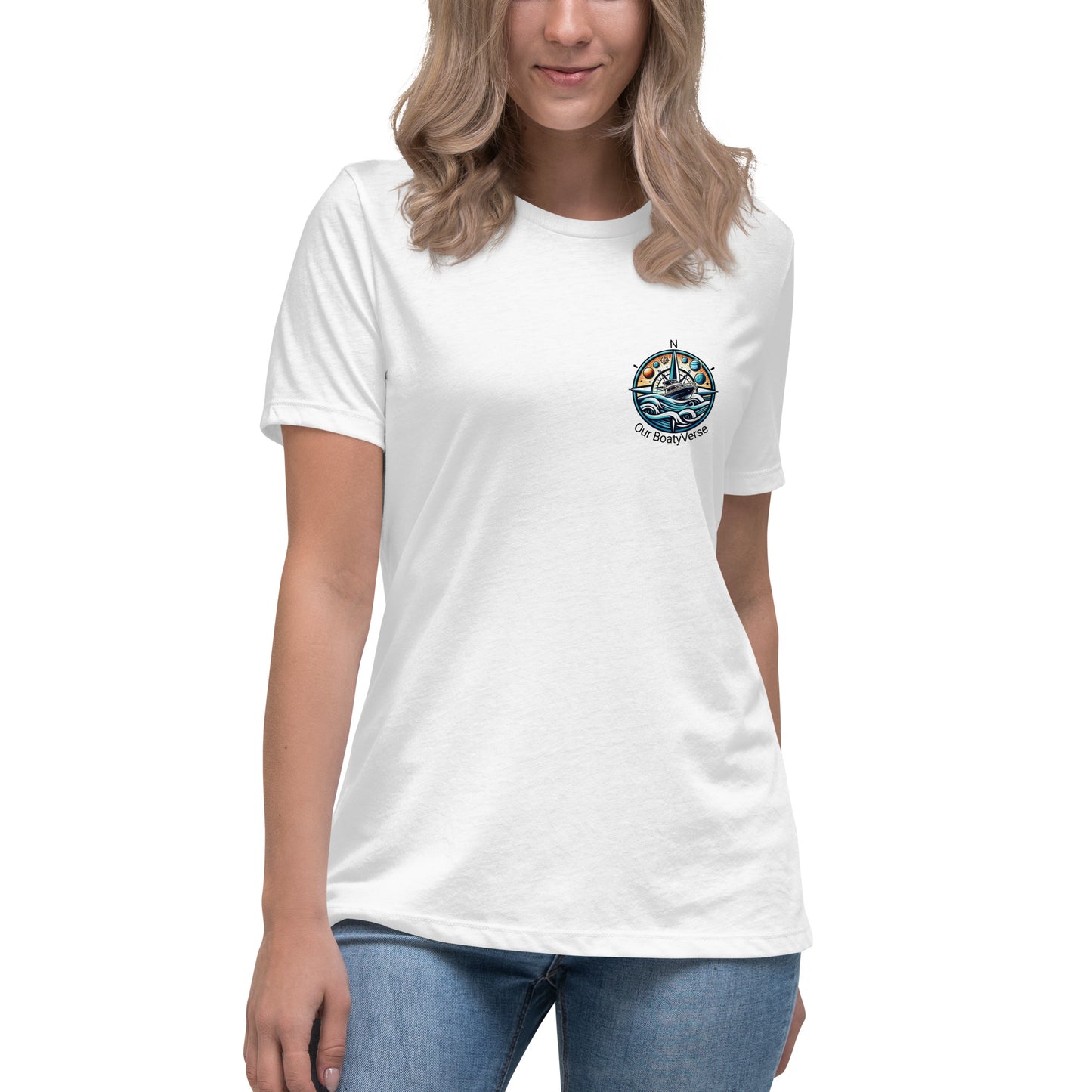 Jewelled Compass, Women's Relaxed T-Shirt by Our BoatyVerse