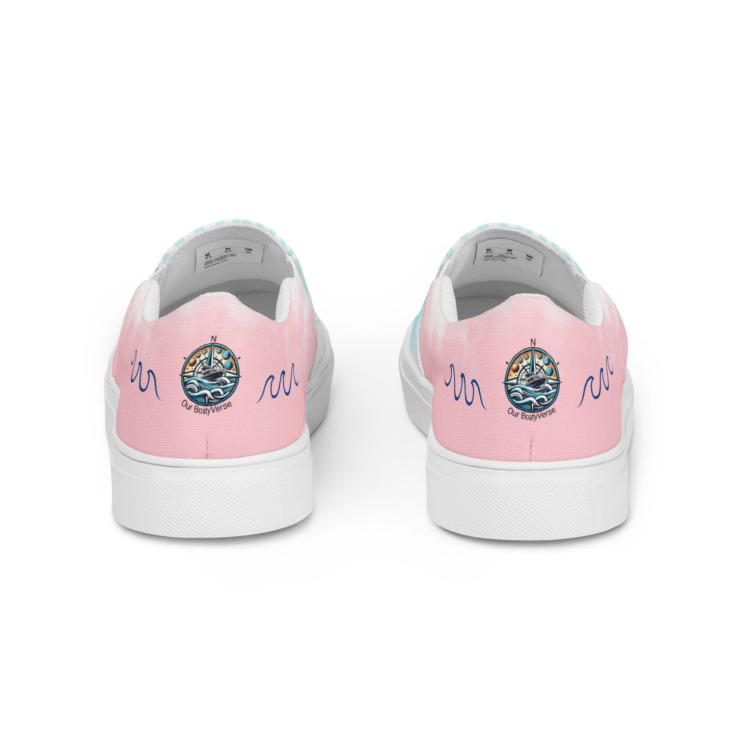 Walking on Waves Women’s slip-on canvas shoes by Our BoatyVerse