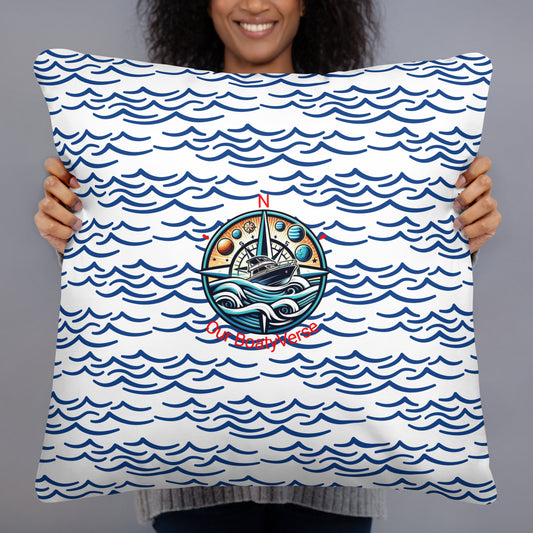 Anchor and Waves Comfy Cushions by Our BoatyVerse