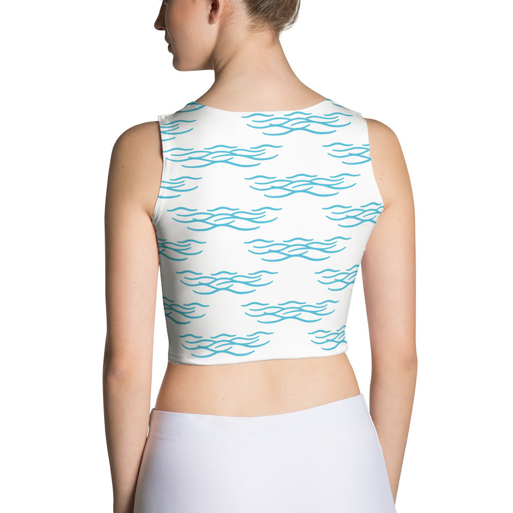 Our Waves Gym Crop Top by Our BoatyVerse