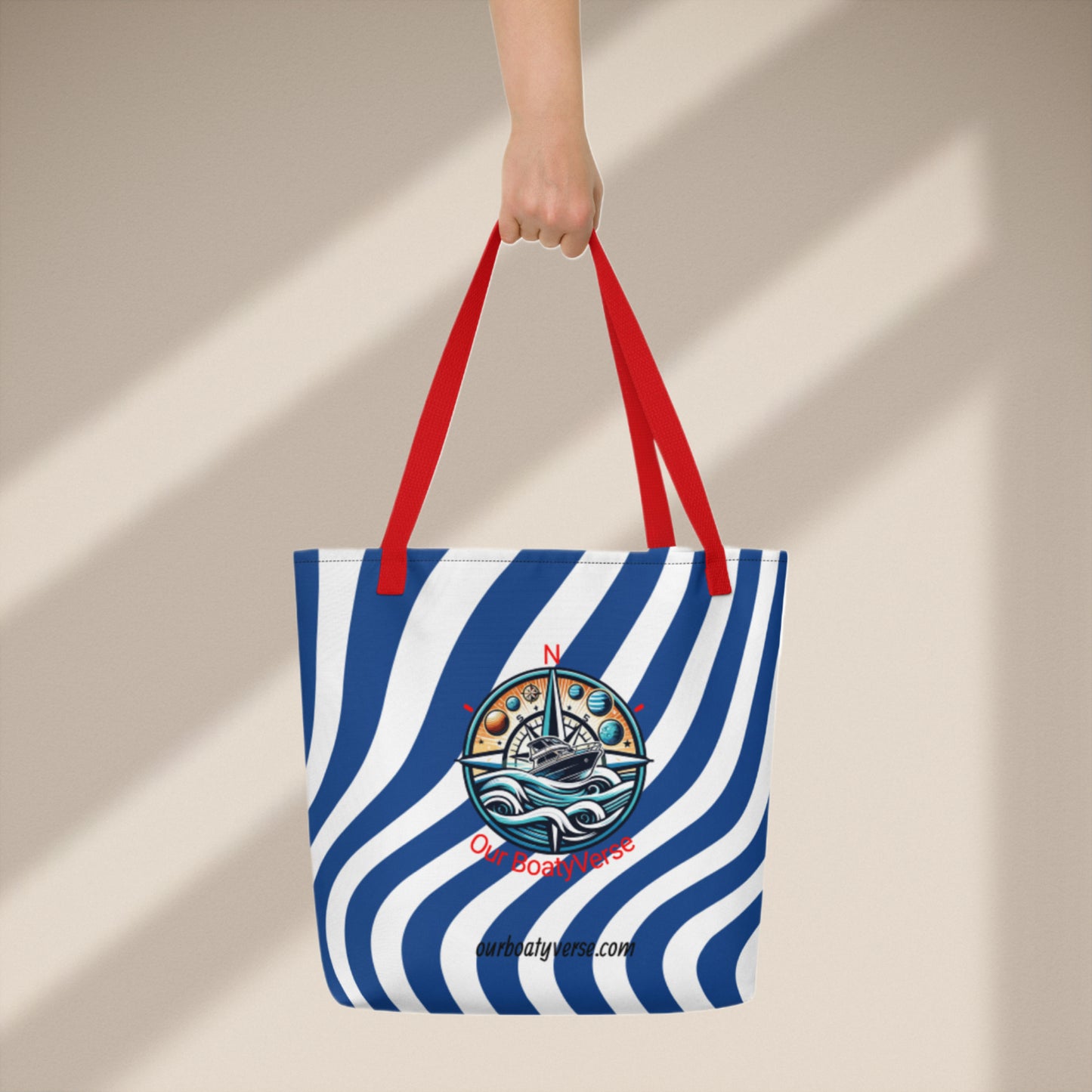 Summer Vibes Large Tote Bag by Our BoatyVerse