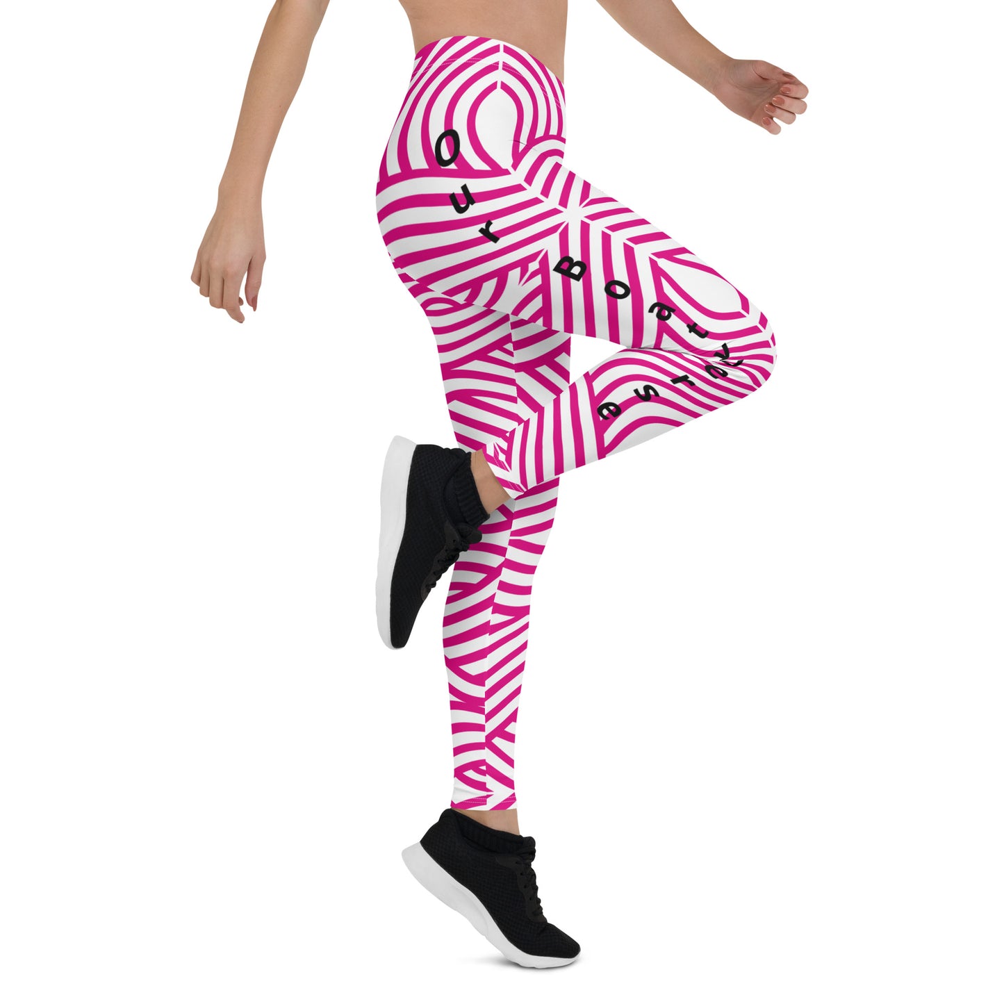 Funky Bright PINK Gym Leggings by Our BoatyVerse