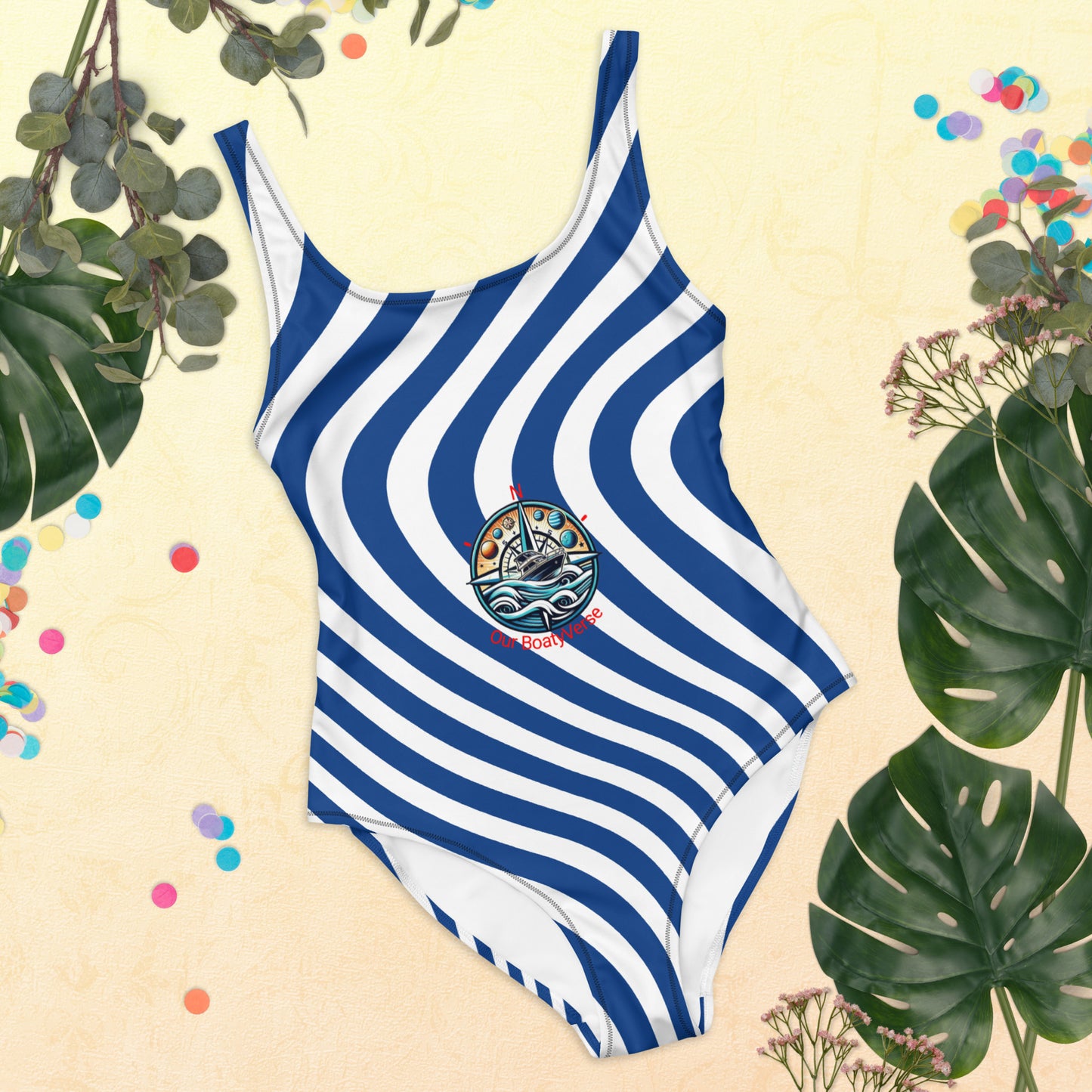 Summer Vibes Collection One-Piece Swimsuit by Our BoatyVerse