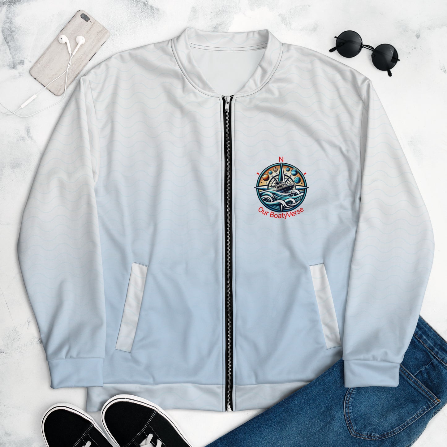 The Ocean Wave Bomber Jacket by Our BoatyVerse