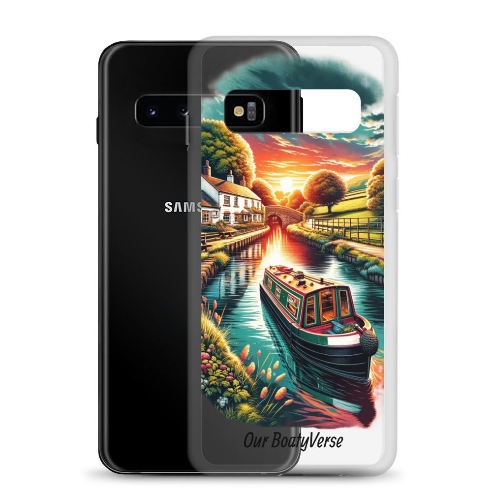Narrowboat Dreams, Clear Case for Samsung® phones by Our BoatyVerse