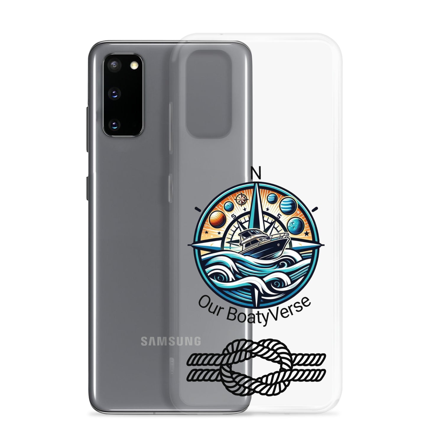 Stylish Clear Case for latest Samsung® phones by Our BoatyVerse