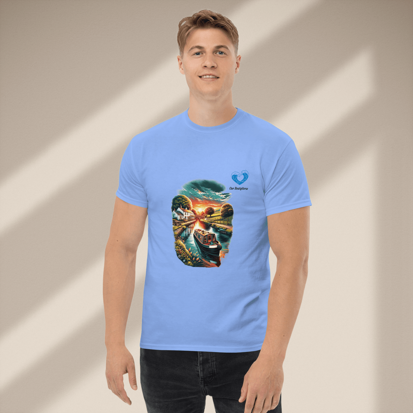 Narrowboat dreams, Men's T-Shirt by Our BoatyVerse