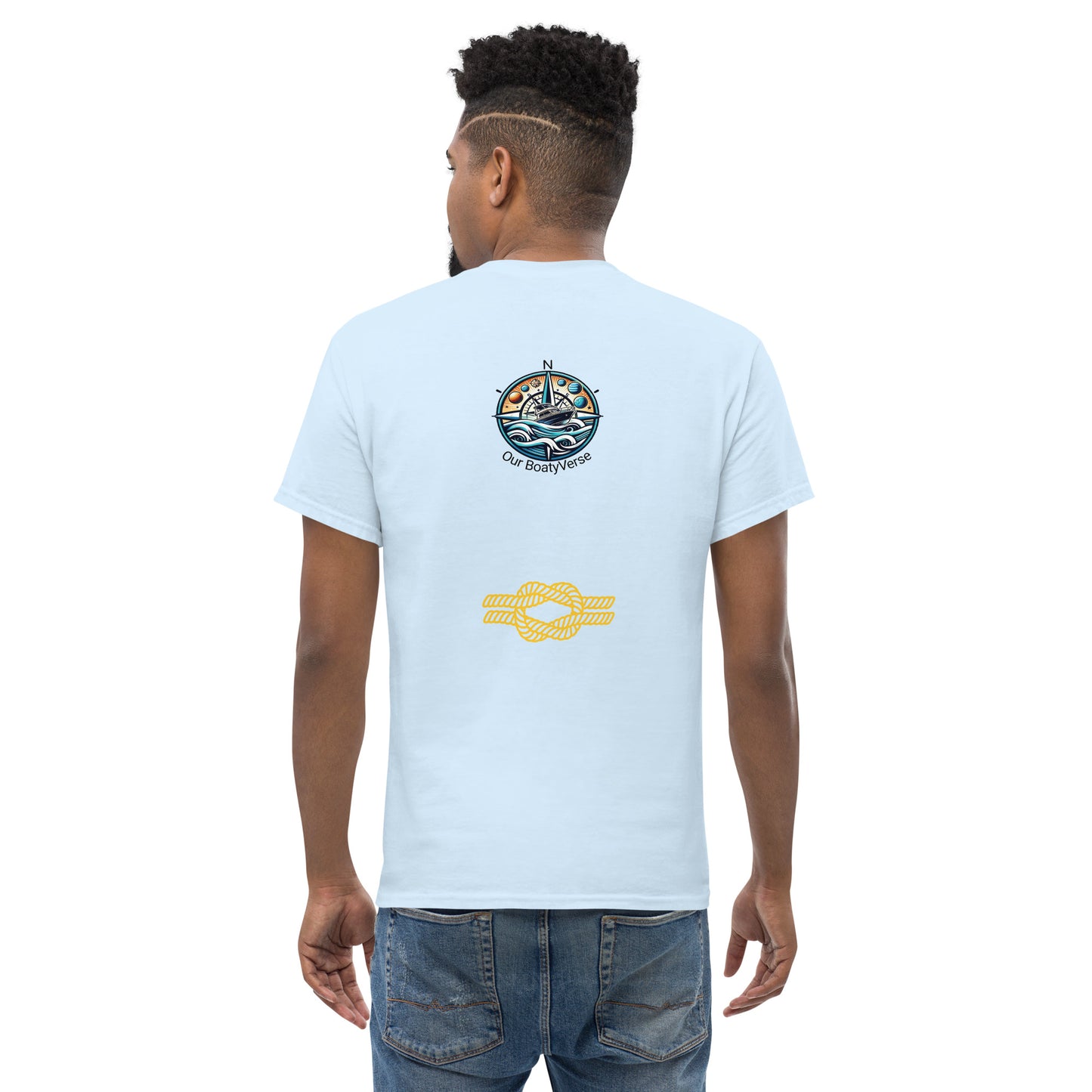 Sailing Around the Universe, Men's classic tee by Our BoatyVerse