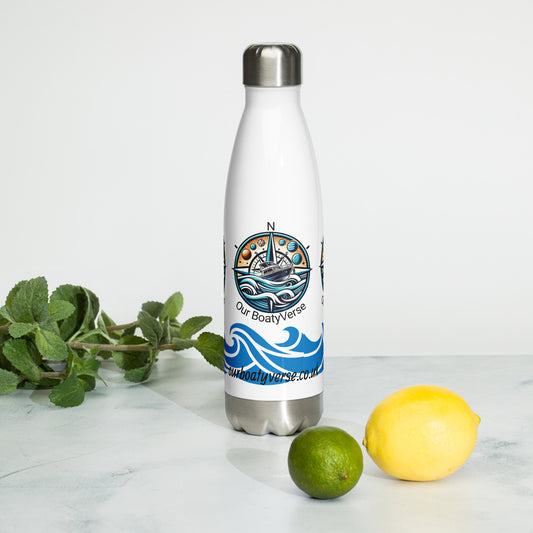 Make Waves, Custom made Stainless steel water bottle by Our BoatyVerse