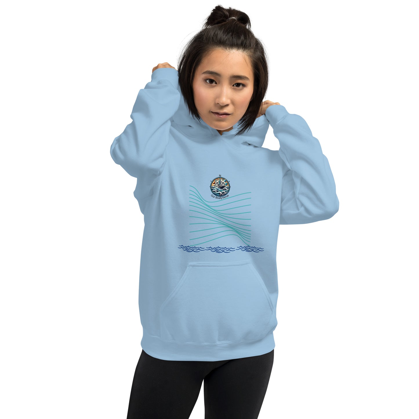 Light and Bright Ocean Hoodie by Our BoatyVerse