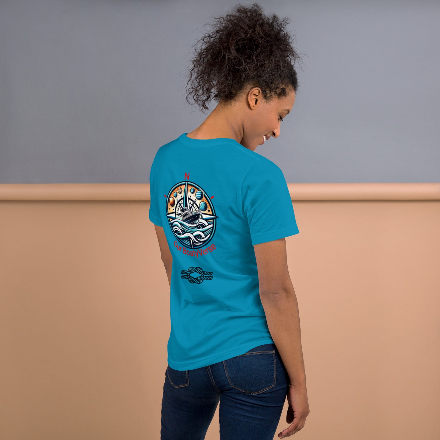 Mosaic Anchor Womens T-shirt by Our BoatyVerse