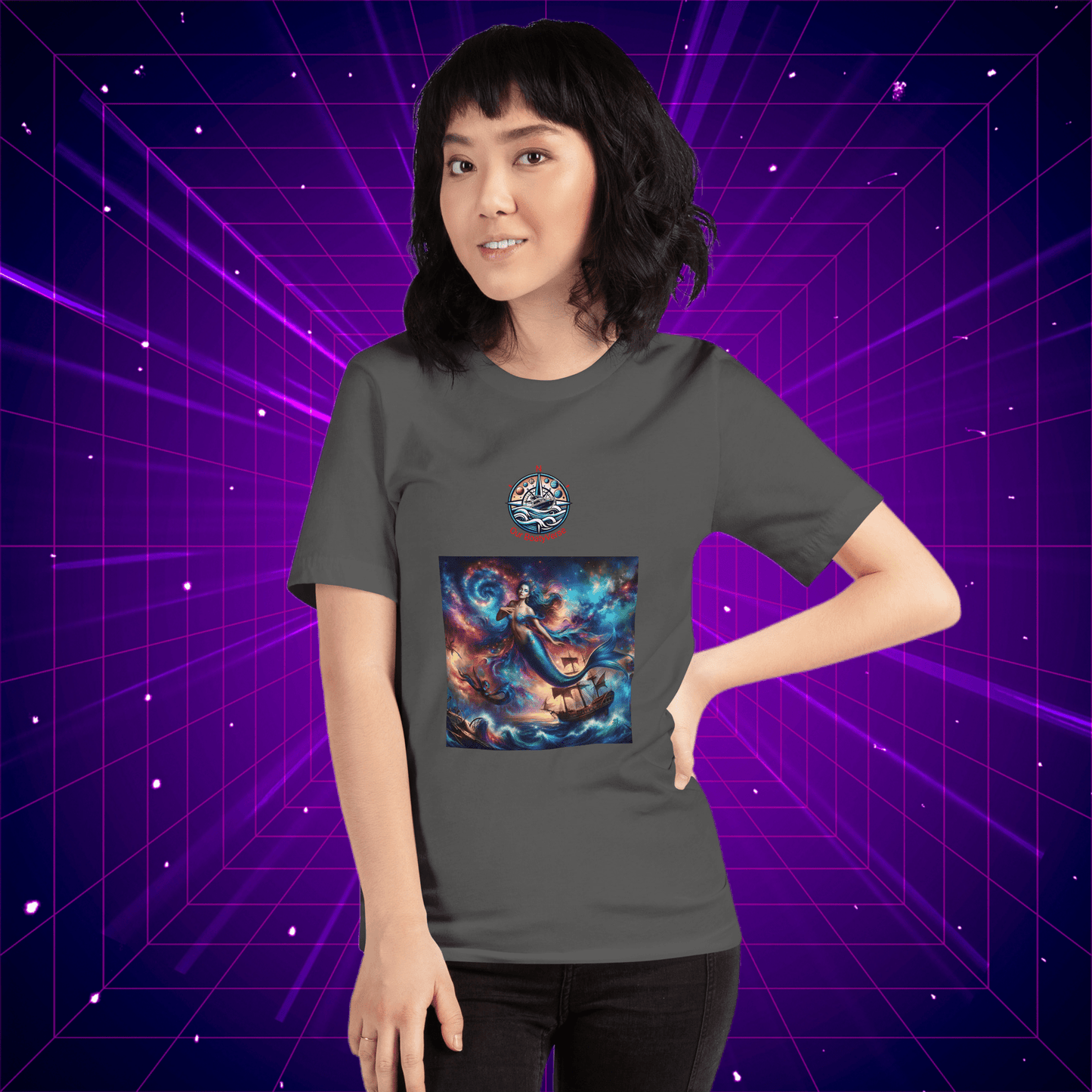 Mermaid of the Vortex T-shirt by Our BoatyVerse