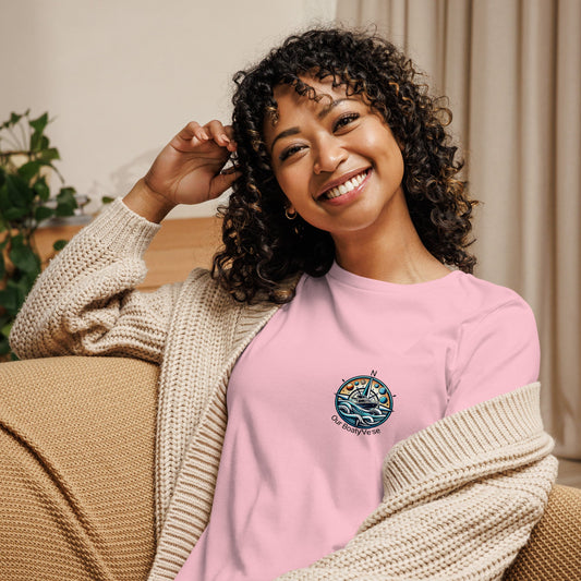Jewelled Compass, Women's Relaxed T-Shirt by Our BoatyVerse